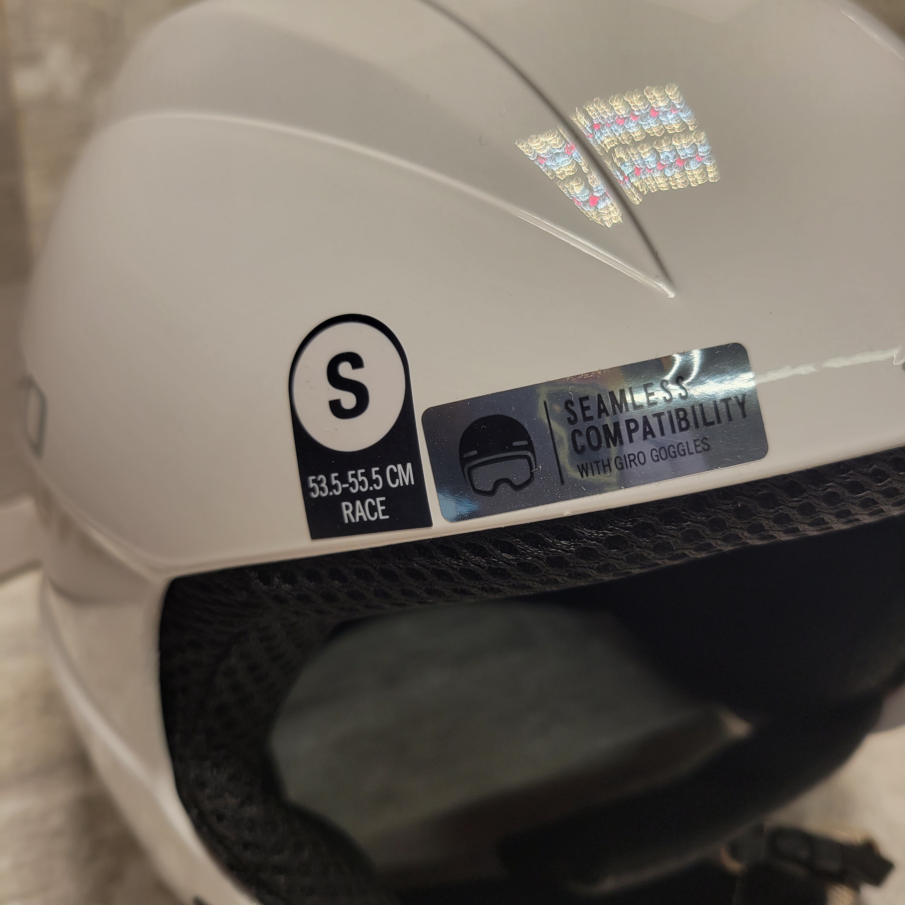 Giro Sestriere Race Snow Helmet #2033947, Adult White Small (8075274584302)